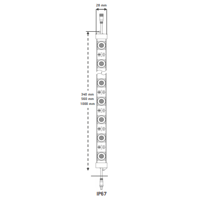 Schéma de led edgelit17W WHITE 6500k IP67