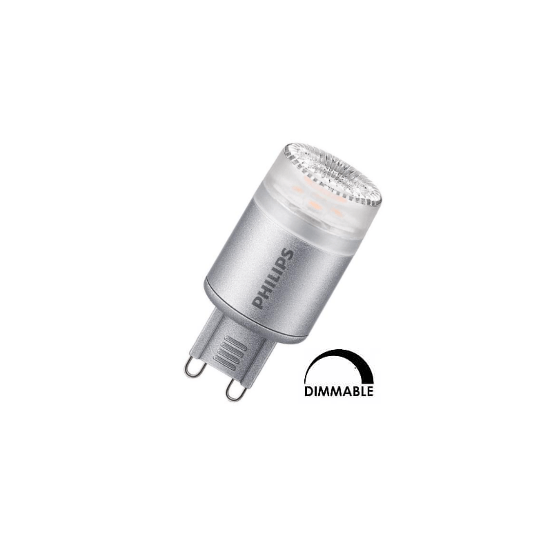 Ampoule LED capsule Philips 2.3W substitut 25W 215 lumens blanc chaud 2700K 220-240V dimable G9 Ampoule LED capsule Philips 2.3W substitut 25W 215 lumens blanc chaud 2700K 220-240V dimable G9
