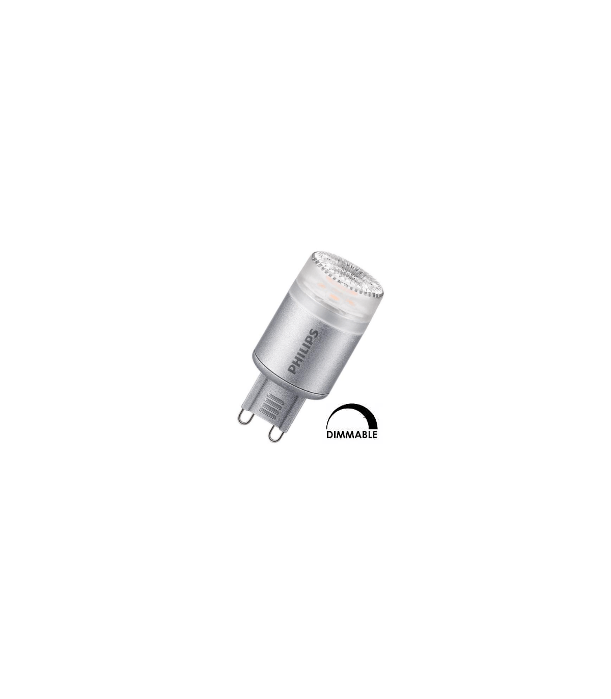 Ampoule Philips CorePro capsule 2,3W substitut 25W 215 lumens blanc chaud  2700K dimmable 220-240V G9
