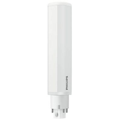Ampoule LED Philips tubulaire 6.5W substitut 18W 650 lumens blanc neutre 3000K 4 pin G24Q-2