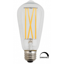 Ampoule Kodak Lighting LED ST-64 5W substitut 60W 600 lumens Blanc chaud 2700K Dimmable E27