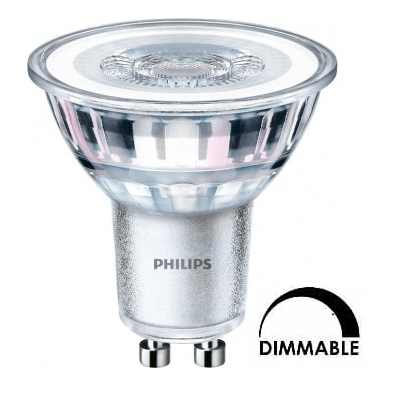 Ampoule LED PHILIPS PAR16 5w substitut 50w 380 lumens blanc froid 4000K dimmable GU10