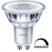 Ampoule LED PHILIPS Corepro LEDspot 4w substitut 50w 350 lumens blanc froid 4000K dimmable GU10
