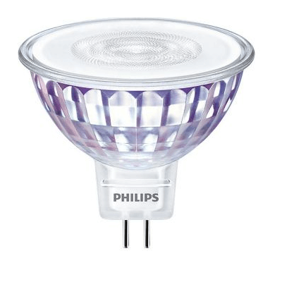 Ampoule LEDspot Philips MR16 5W substitut 35w 345 lumens blanc chaud 2700K  Gu5.3