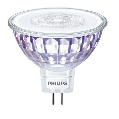 Ampoule LEDspot Philips MR16 5W substitut 35w 345 lumens blanc chaud 2700K Gu5.3