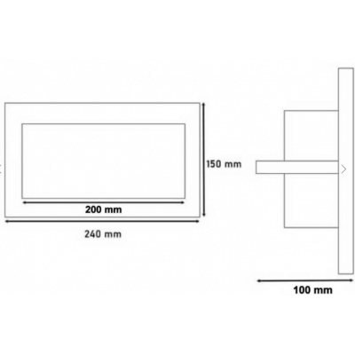 Schéma encastré led orientable 36W 4412-3