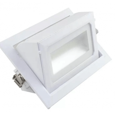 Encastré orientable rectangulaire 36W 4300 lumens 3000K blanc neutre dimmable  dimensions de perçage 235*130mm