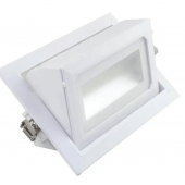 Encastré LED orientable rectangulaire 36W 4300 lumens 3000K blanc neutre dimmable dimensions de perçage 235*130mm