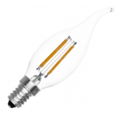 Ampoule LED LITED C35F 4W substitut 35W 370 lumens blanc très chaud 2100K E14