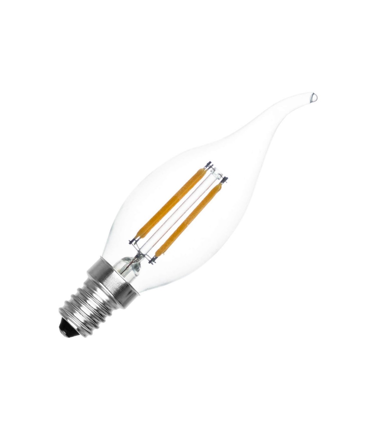 Ampoule FLAMME à LEDS, E14, 5W, 2700K, dépolie