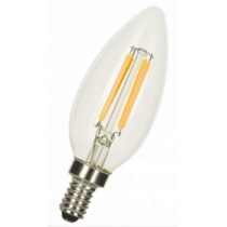 Ampoule LED LITED flamme C35 4W substitut 35W 380 lumens blanc chaud 2700k E14