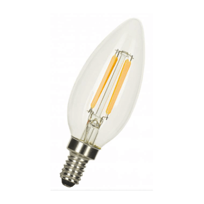 Ampoule LED LITED flamme C35 4W substitut 35W 370 lumens blanc très chaud 2100k E14