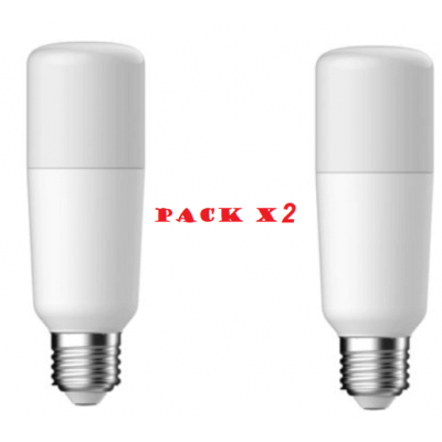 Pack de 2 Ampoules LED G.E. lighting tubulaire 15W substitut 100W 1600 lumens  Blanc froid 4000K E27