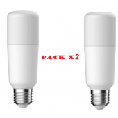 Pack de 2 Ampoules LED G.E. lighting tubulaire 15W substitut 100W 1600 lumens  Blanc froid 4000K E27