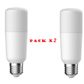 Pack de 2 Ampoules LED G.E. lighting tubulaire 15W substitut 100W 1600 lumens Blanc froid 4000K E27