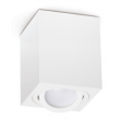 Plafonnier orientable KOBI blanc OH37L en forme de cube, culot GU10 35W max IP20