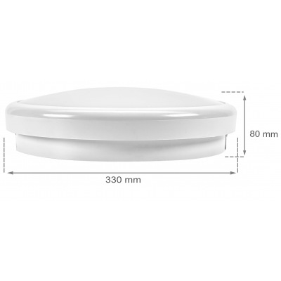 Hublot LED Spectrum NYMPHEA CITY 30W 2400 lumens Blanc froid 4000K IP65 Etanche IK07 avec capteur de mouvement