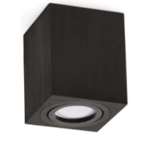 Plafonnier KOBI noir OH37L culot GU10 35W max IP20