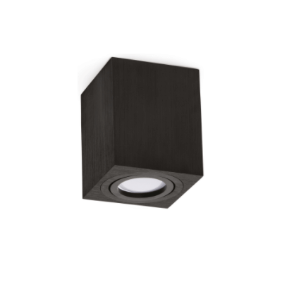 Plafonnier KOBI noir OH37L culot GU10 35W max IP20