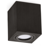 Plafonnier KOBI noir OH37L culot GU10 puissance 35W max IP20