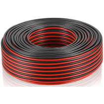 Câble d'enceinte et audio HP HI-FI 2x2,5mm²  150m rouge/noir