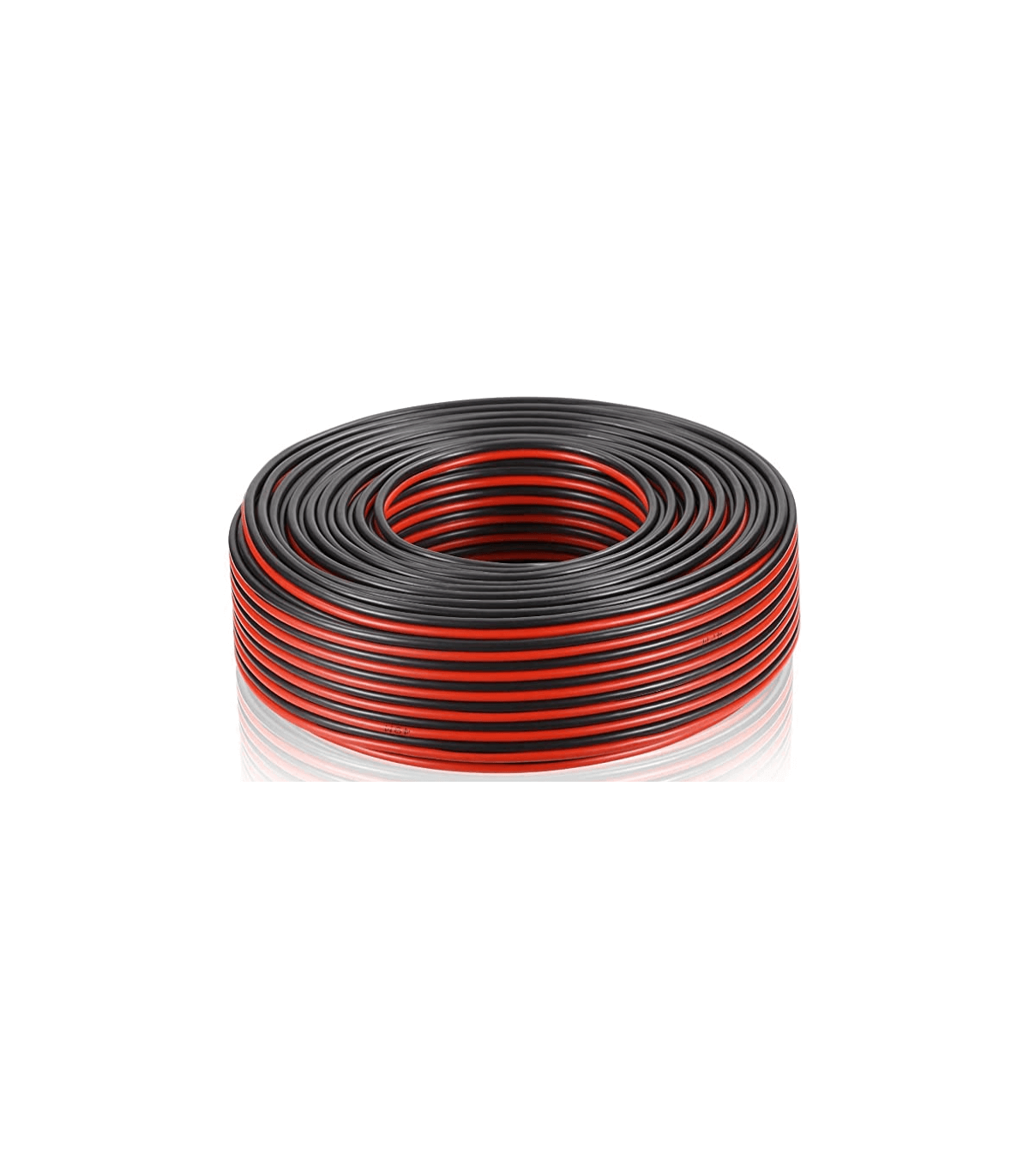 CÂBLE HAUT-PARLEUR 2x0.75mm² - NOIR / ROUGE - 100m