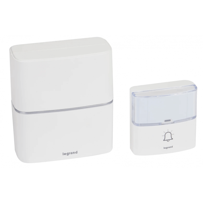 Legrand Kit carillon radio sonnette sans fil Sérénité simple à piles blanc 094270 Legrand Kit carillon radio sonnette sans fil Sérénité simple à piles blanc 094270