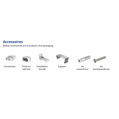 Réglette led Tungsram G1 TU IP20 12W substitut 21w 3ft 840 S  avec interrupteur