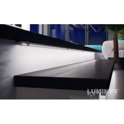 Kit profile Alu Type A 2m avec couvercle + 2 bouchons de finition et 2 supports de fixation