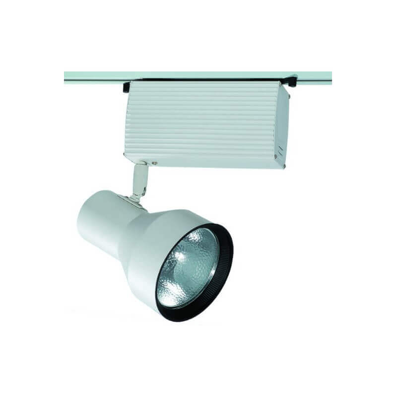Projecteur iodure sur rail mono pour CDM-T 70w blanc Projecteur iodure sur rail mono pour CDM-T 70w blanc