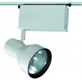 Projecteur iodure 70W avec lampe Philips CDM-T  ELITE G12 sur rail monophasé blanc