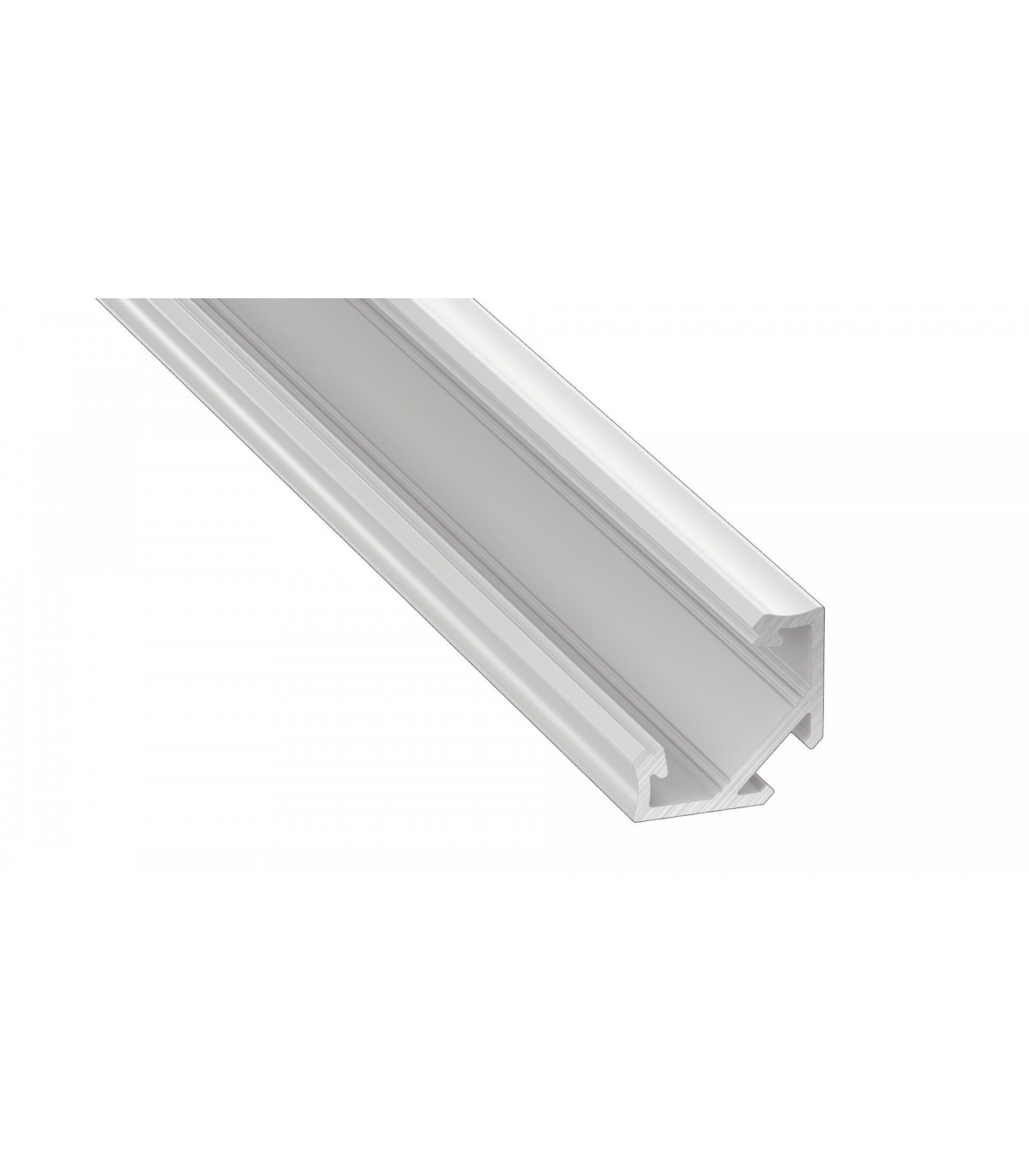 Profilé en aluminium pour bande LED avec diffuseur opaque 10 mètres Avec  support de montage : : Luminaires et Éclairage