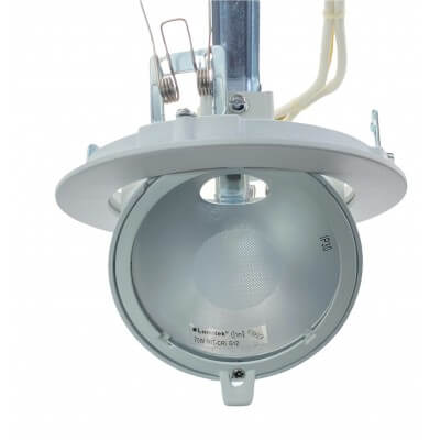 TECHNO KIT projecteur encastrable iodure BLANC G12 70w orientable diam 170mm