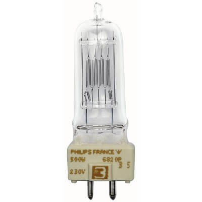 PHILIPS 6820P 500W GY9.5 230V 360h 1CT 184603