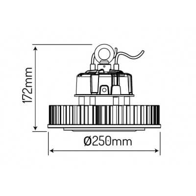 Cloche LED UFO T LEDLINE 100W 4000K 13000 lumens 120° 220-240V