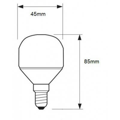 Philips Softone ESaver 7W WW E14 230-240V T45