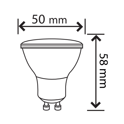 Ampoule LED GU10 blanc froid dimmable 6 W SYLVANIA