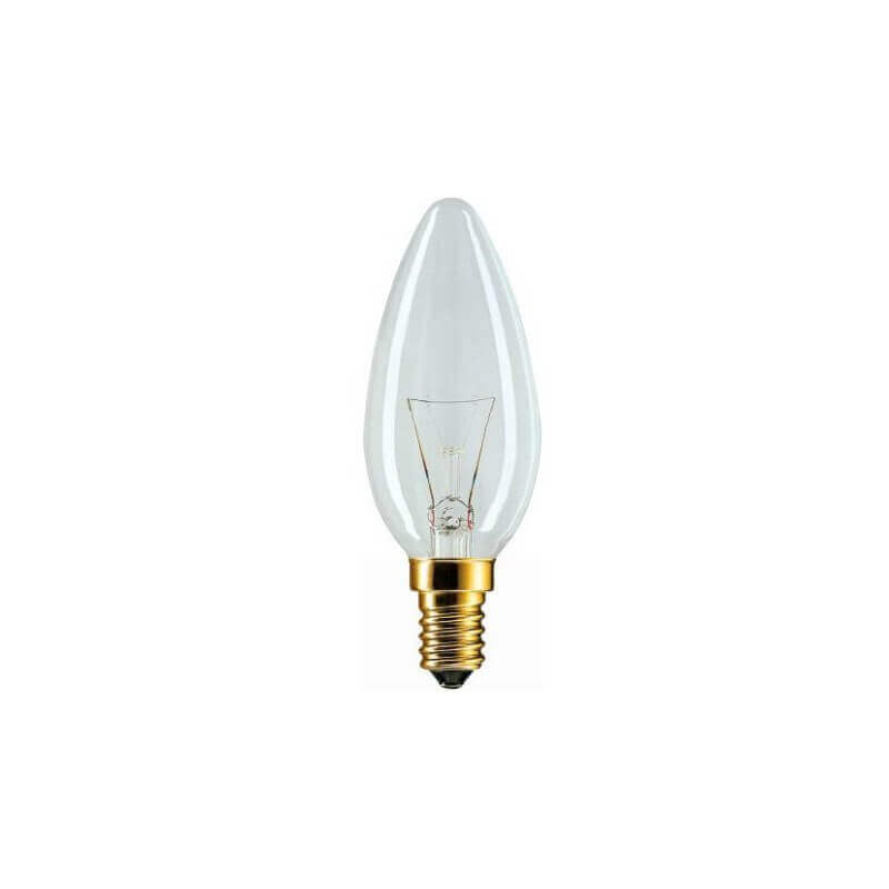 Philips Standard flamme 40W E14 230V B35 CL 2CT Philips Standard flamme 40W E14 230V B35 CL 2CT