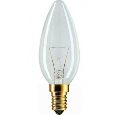 Philips Standard flamme 40W E14 230V B35 CL 2CT