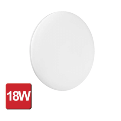 Plafonnier ou applique LED intégrée Rond Nymphea Eco2 18W 1250 lumens Blanc froid 4000K IK10 et IP44 étanche