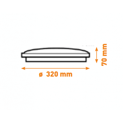 Hublot LED LITED BRINKS NOIR 24W 1850 lumens blanc froid 4000K IP65 étanche