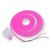 KIT Neon flexible Rose 9W/m 12V 300° IP65 étanche 5mètres