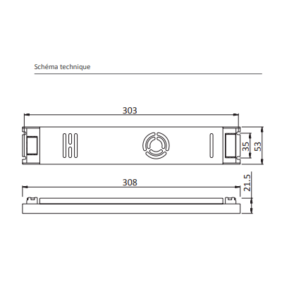 schéma technique driver led 300W