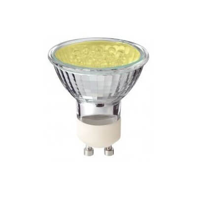 Ampoule DecoLED Philips PAR16 1W 3 lumens YELLOW jaune GU10