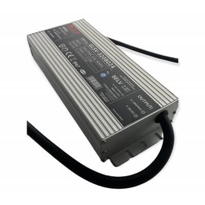 Alimentation LED métallique GLSV 320W 24V 13.33A étanche IP67 GLSV-320B024