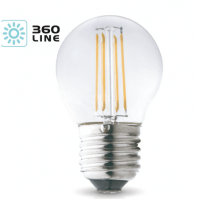 Ampoule LED FMB Filament A60 4W Blanc neutre 3000k  470lm E27