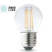 Ampoule LED FMB Filament A60 4W Blanc neutre 3000k  470lm E27
