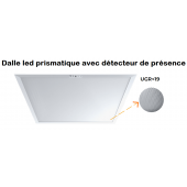 Dalle LED SENSE prismatique UGR 19 avec détecteur de présence 40W Blanc Froid 4000K 3600LM 60*60cm