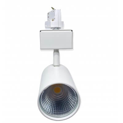 Projecteur sur rail LUCIBEL interlight BLANC 32W 3000lumens blanc froid 4000k 220-240v