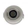 Spot LED DEEP encastré rond orientable blanc 9W 420lumens Blanc chaud 3000K MEANWELL 12V